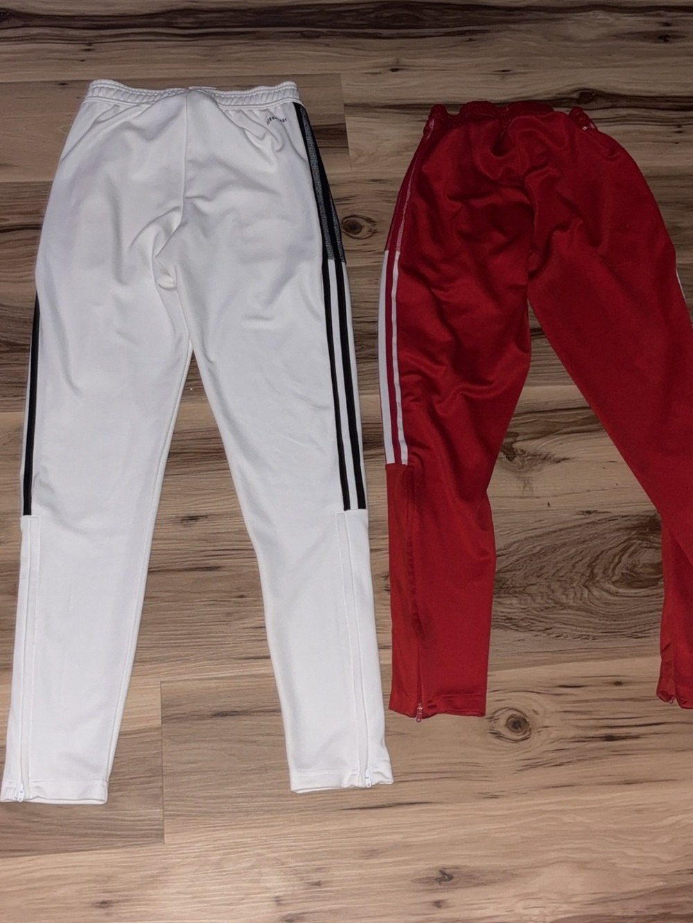 adidas Jogger Pants - White & Red - Picture 2 of 3